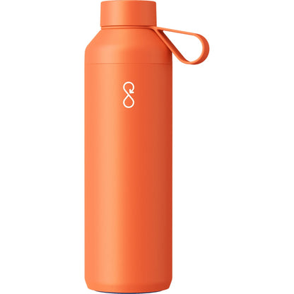 Front View of Orange Ocean Bottle Peak OG Bottle 24oz plain