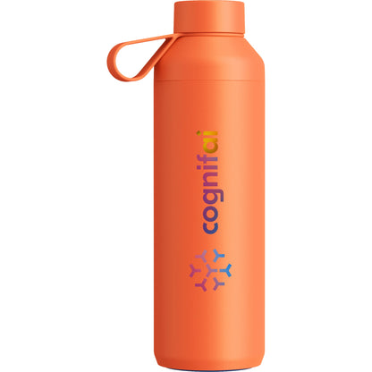 Front View of Orange Ocean Bottle Peak OG Bottle 24oz