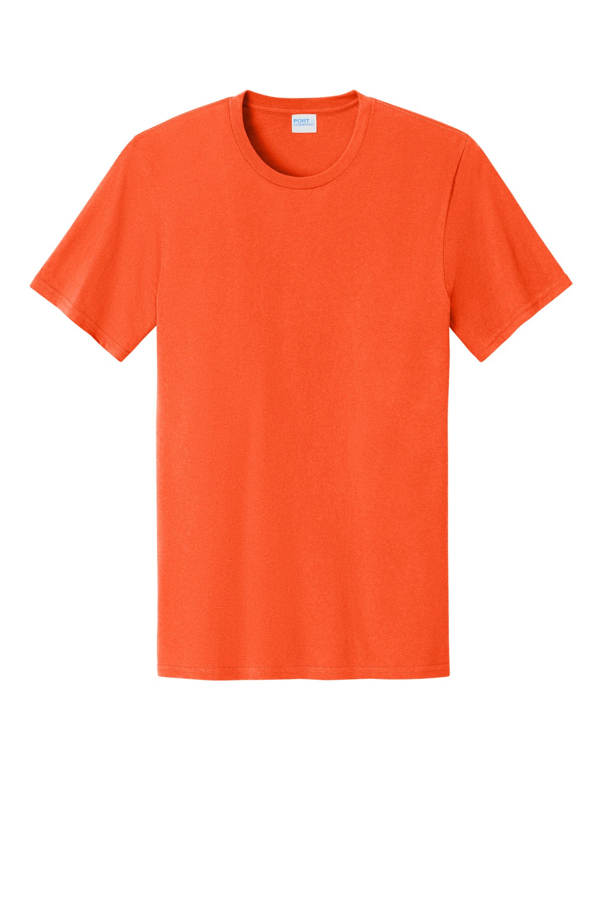 Front View of Orange Port & Co Easy Cotton Tee PC43
