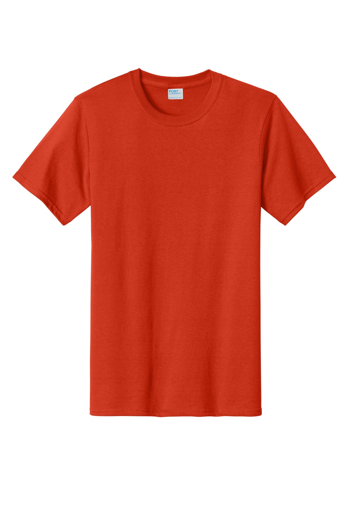 Front View of Orange Port & Co Tall Essential Tee. PC61T