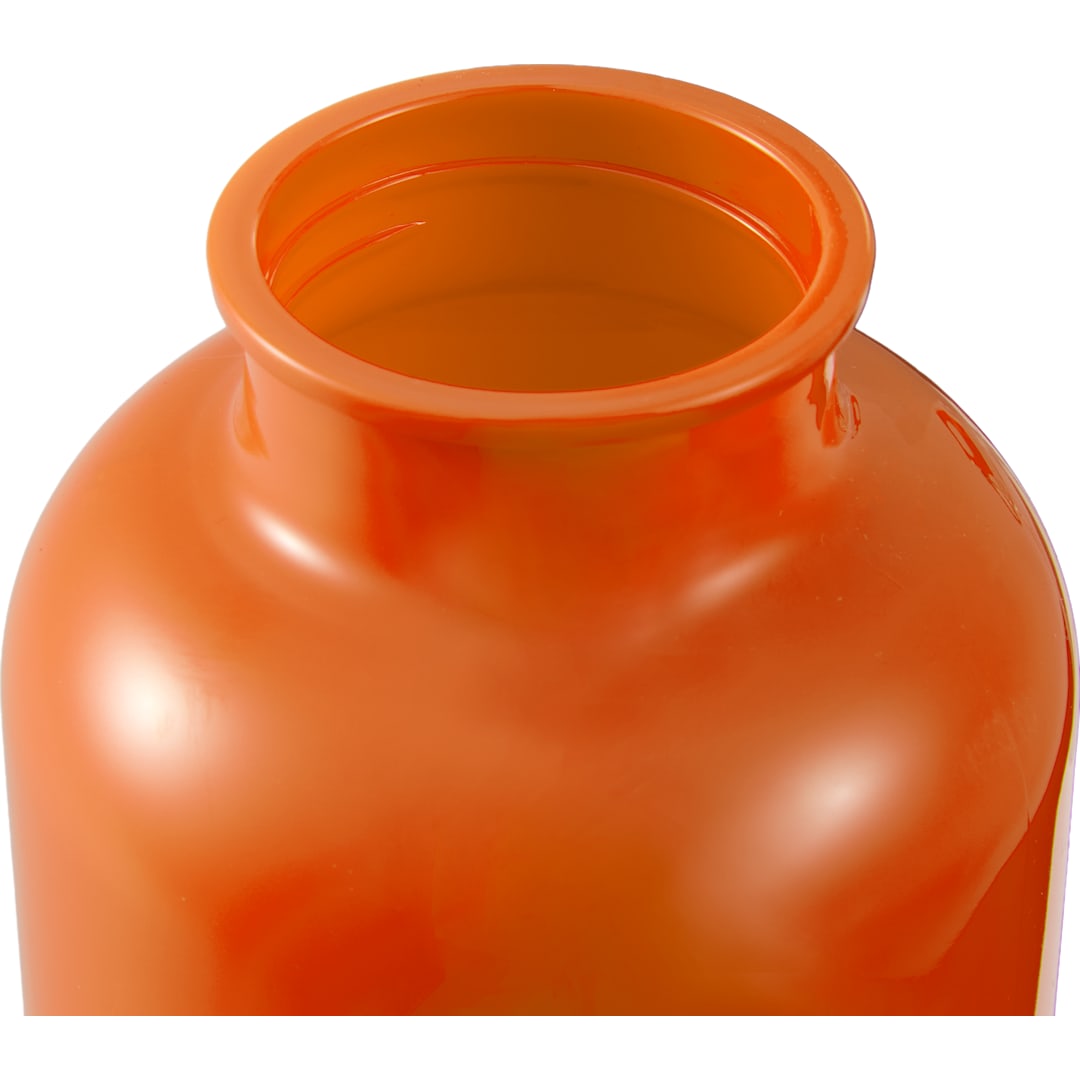 Front View of Orange Race 25oz  Recycled Bottle with Carabiner