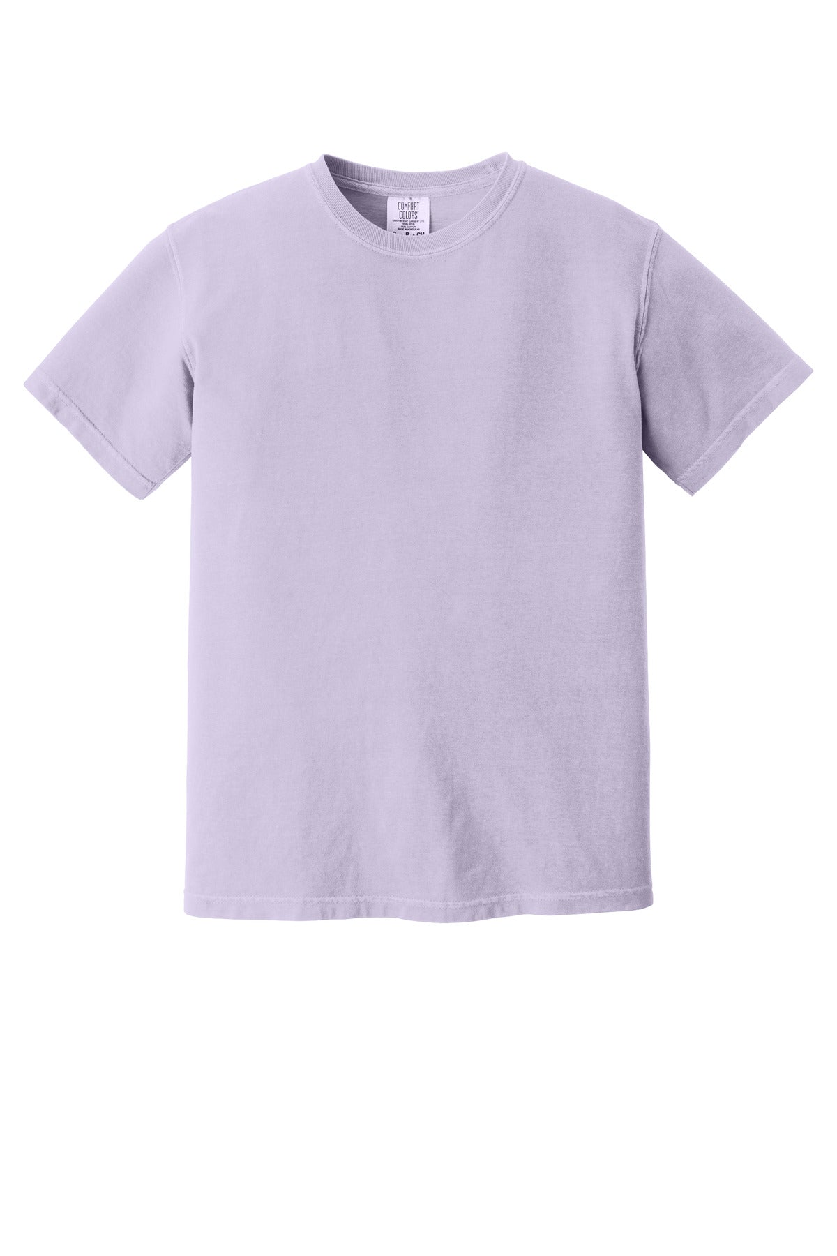 Front View of Orchid COMFORT COLORS Heavyweight Ring Spun Tee. 1717