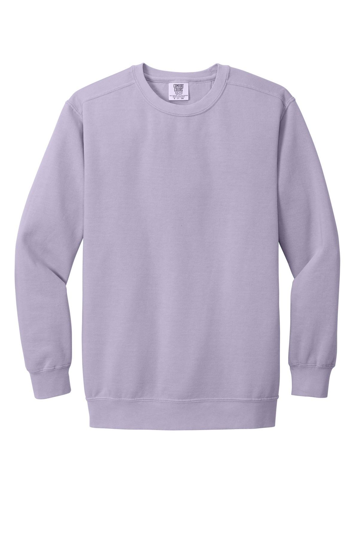 Front View of Orchid COMFORT COLORS Ring Spun Crewneck Sweatshirt. 1566