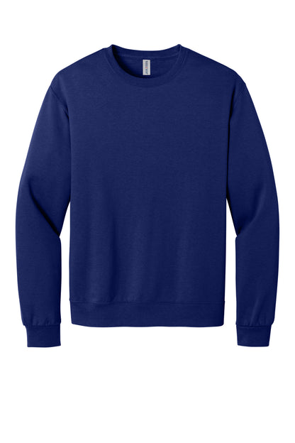 Front View of Orchid Jerzees Ultimate Unisex CVC Ring Spun Crewneck Sweatshirt IC48M