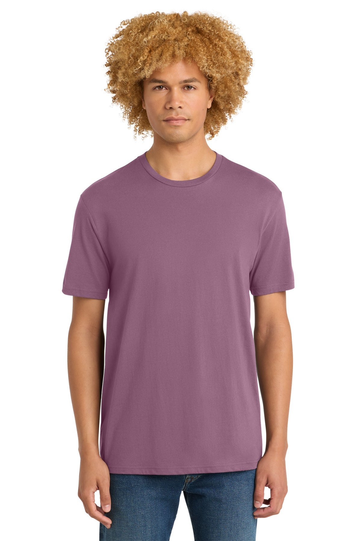 Front View of OrchidHaze District Perfect Weight Tee. DT104