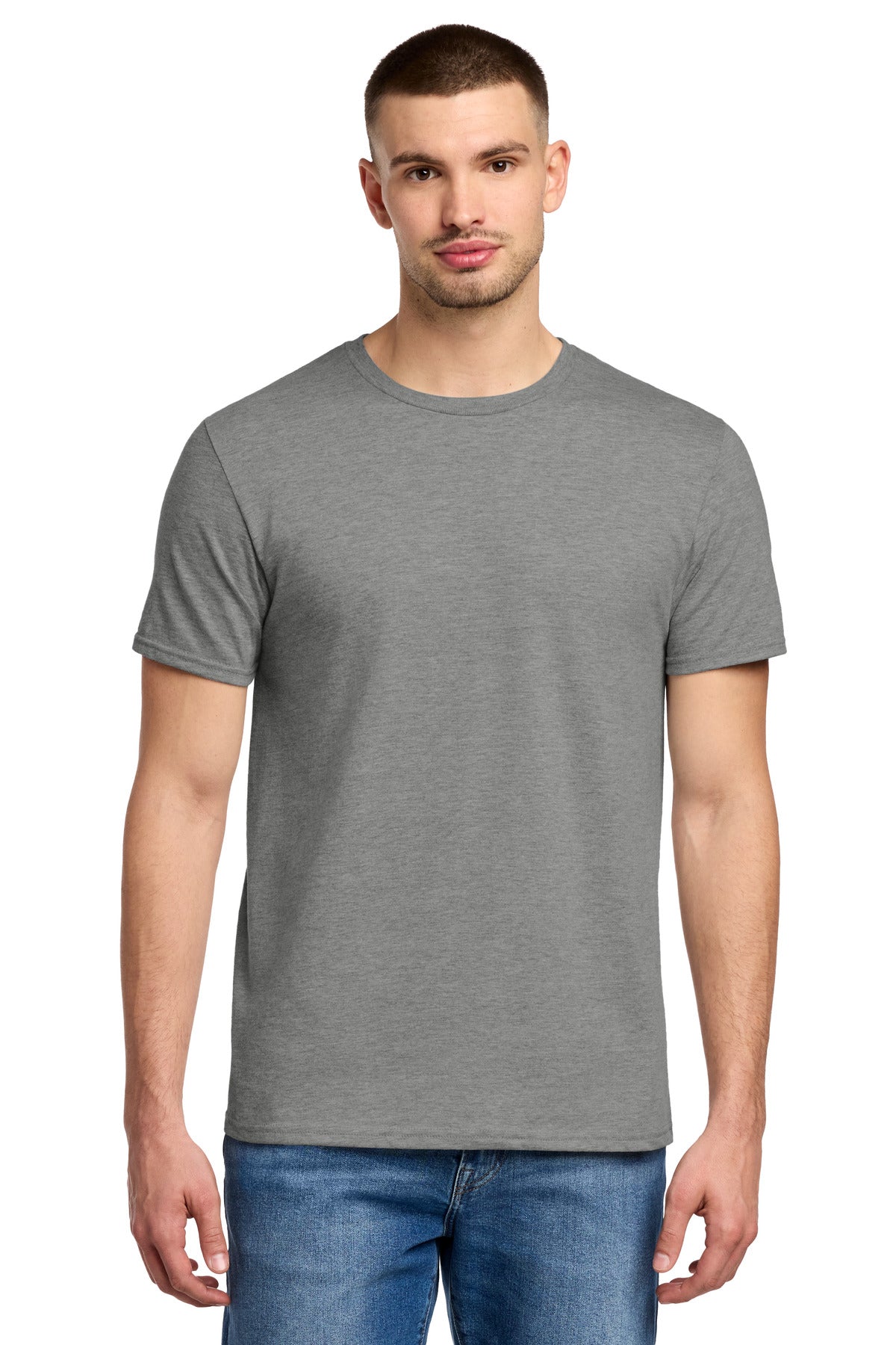 Front View of Oxford Jerzees Premium Blend Ring Spun T-Shirt 560M