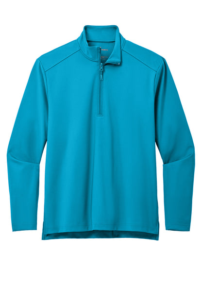 Front View of ParcelBlue Port Authority C-FREE Double Knit 1/4-Zip K880