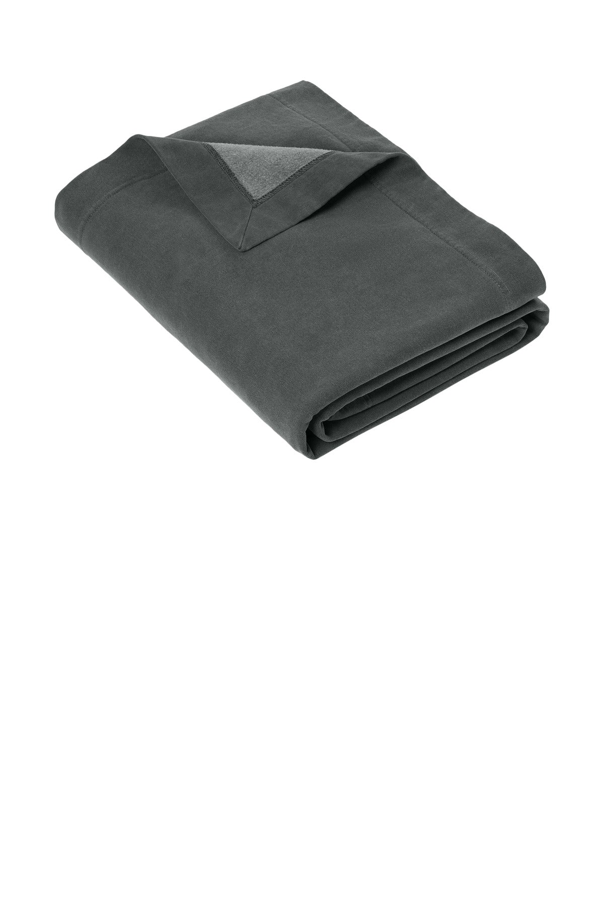 Front View of Pepper Comfort Colors Fleece Dorm Blanket 15BT