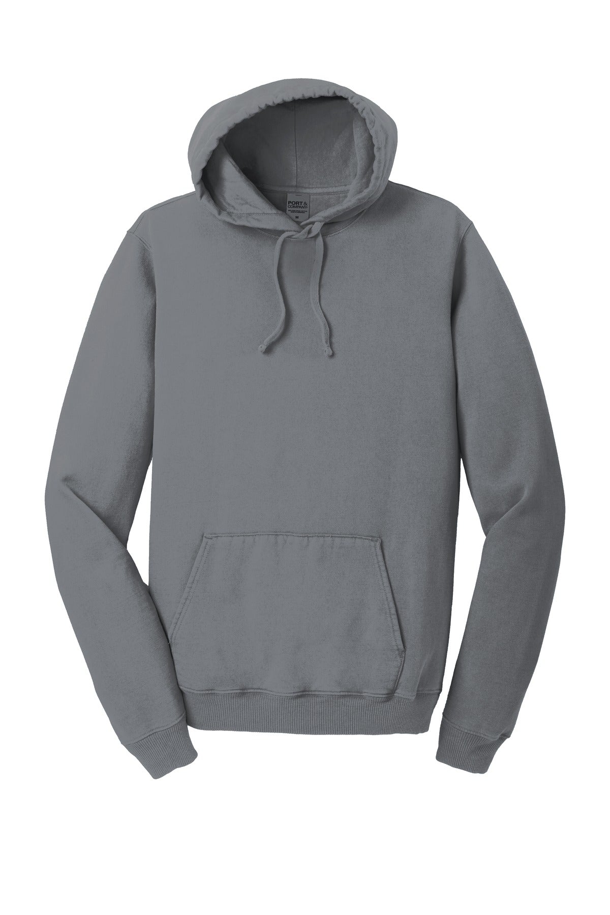 Front View of Pewter Port & Co Beach Wash Garment-Dyed Pullover Hooded Sweatshirt. PC098H
