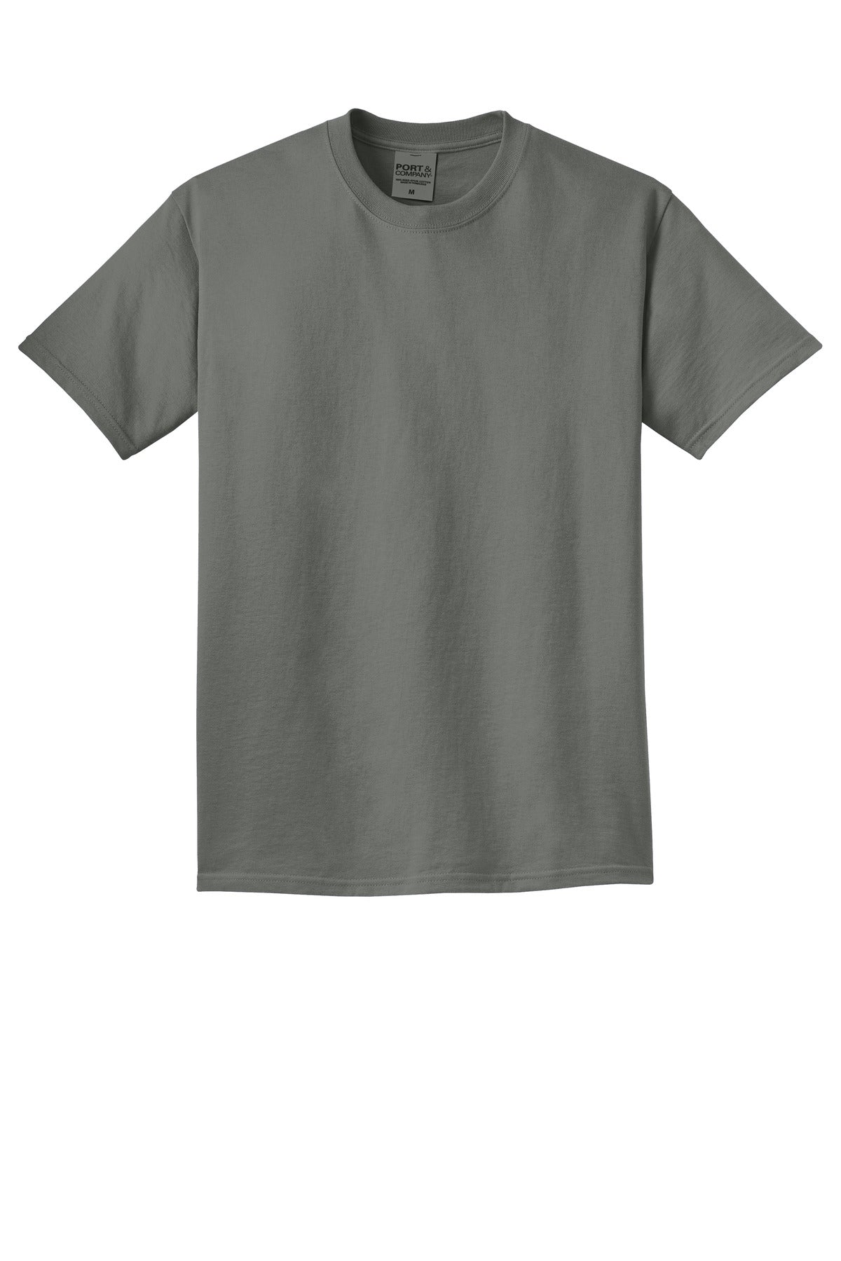 Front View of Pewter Port & Co Beach Wash Garment-Dyed Tee. PC099