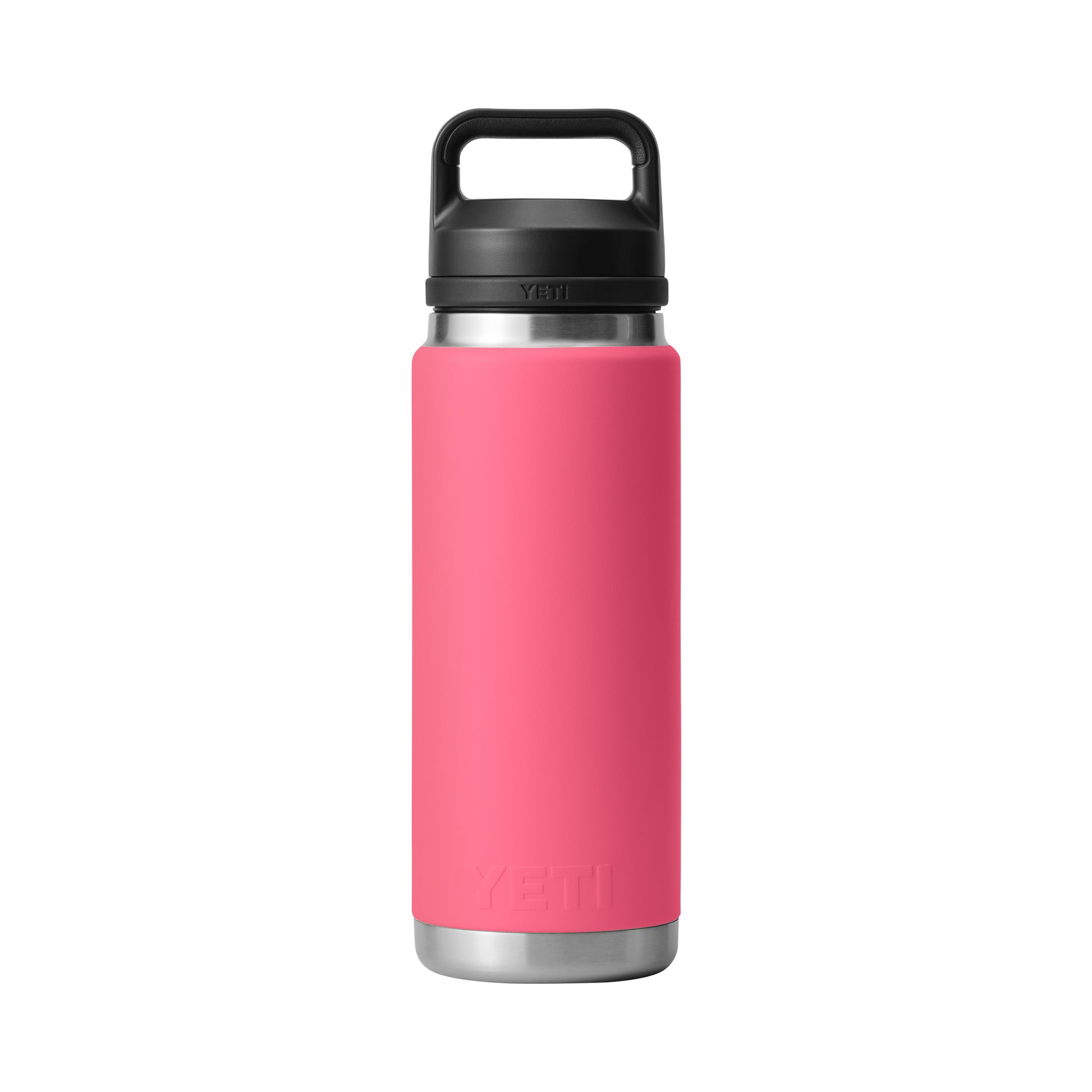 Front View of Pink-Tropical Rambler® 26 oz Water Bottle with Chug Cap plain