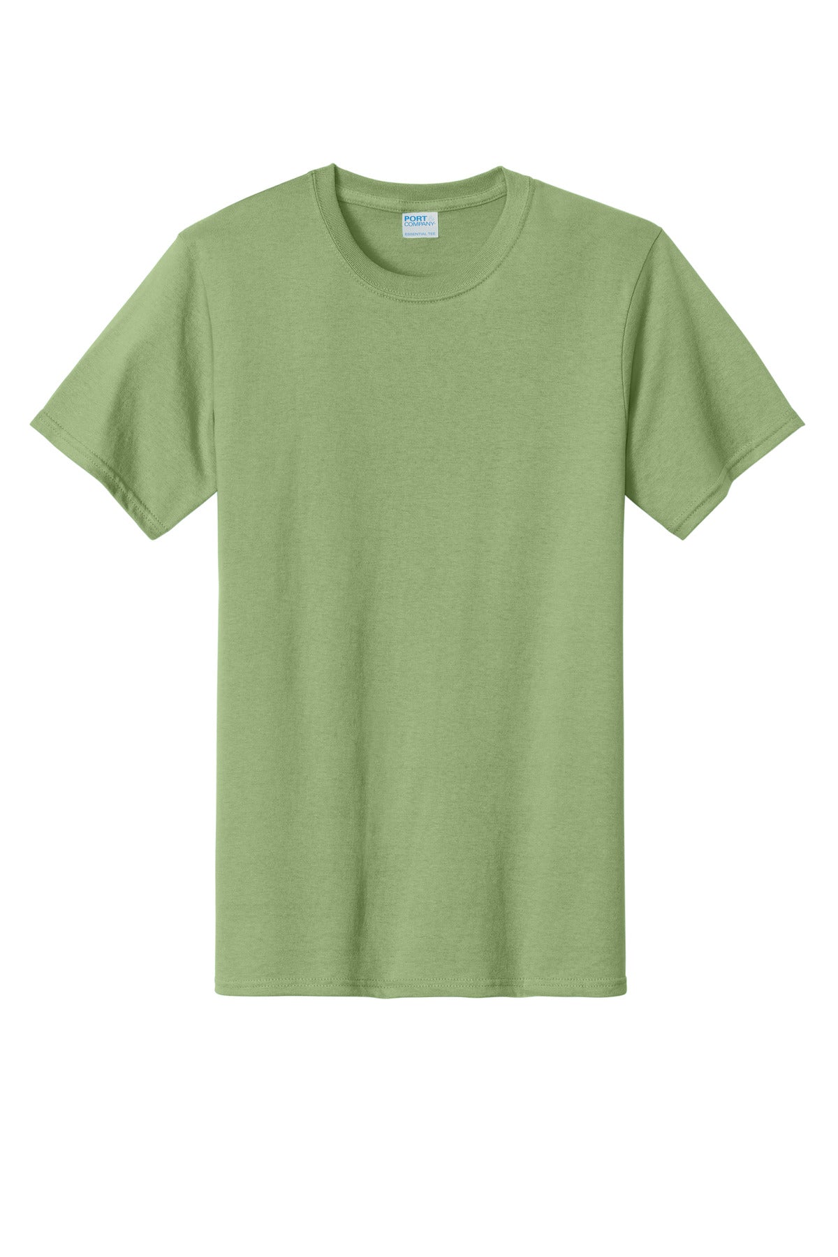 Front View of Pistachio Port & Co Tall Essential Tee. PC61T