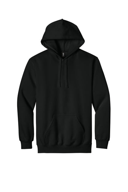 Front View of PitchBlack Gildan Hammer Maxweight Hooded Sweatshirt 19500