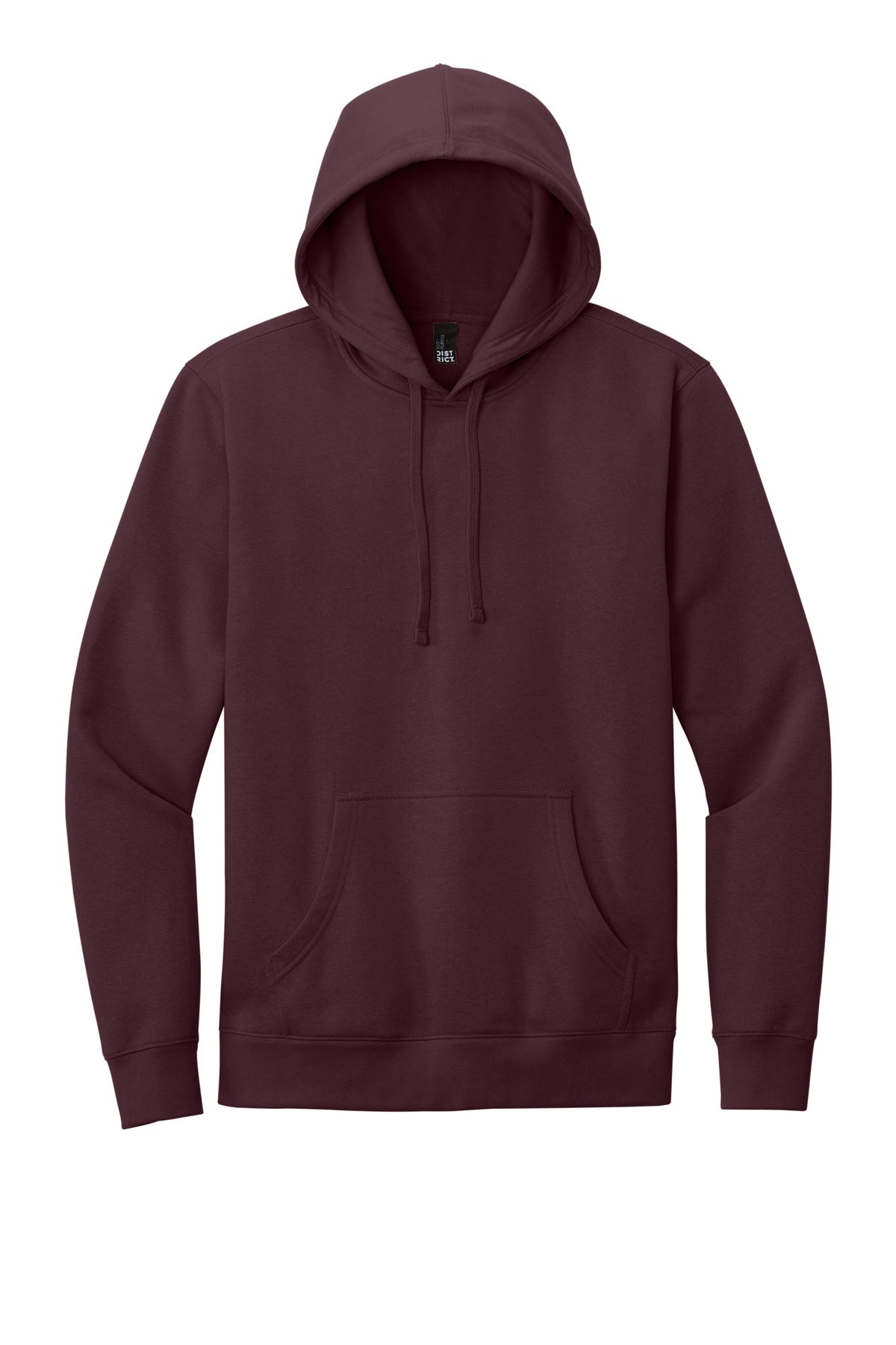 Front View of Plum District V.I.T. Fleece Hoodie DT6100