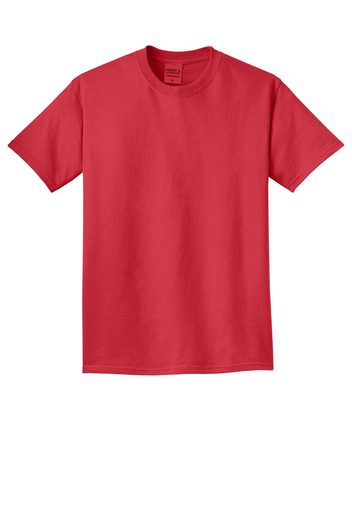 Front View of Poppy Port & Co Beach Wash Garment-Dyed Tee. PC099