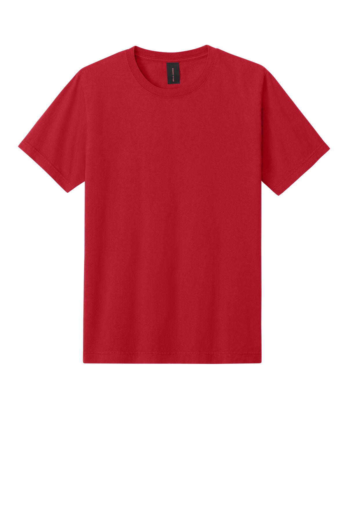 Front View of PopRed BELLA+CANVAS Unisex Heavyweight Garment-Dyed Tee BC4810GD
