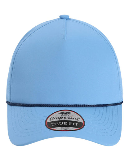 Front View of Powder Blue/ Navy The Wrightson Cap - 5054