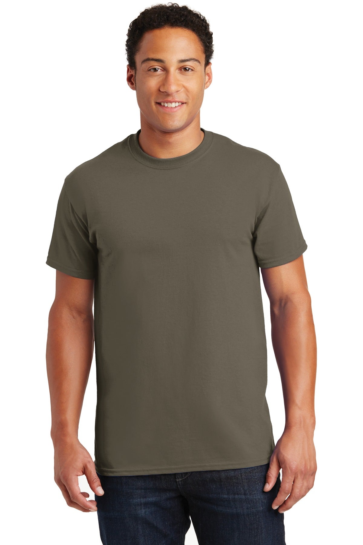 Front View of Prairie Dust Gildan - Ultra Cotton 100% US Cotton T-Shirt. 2000