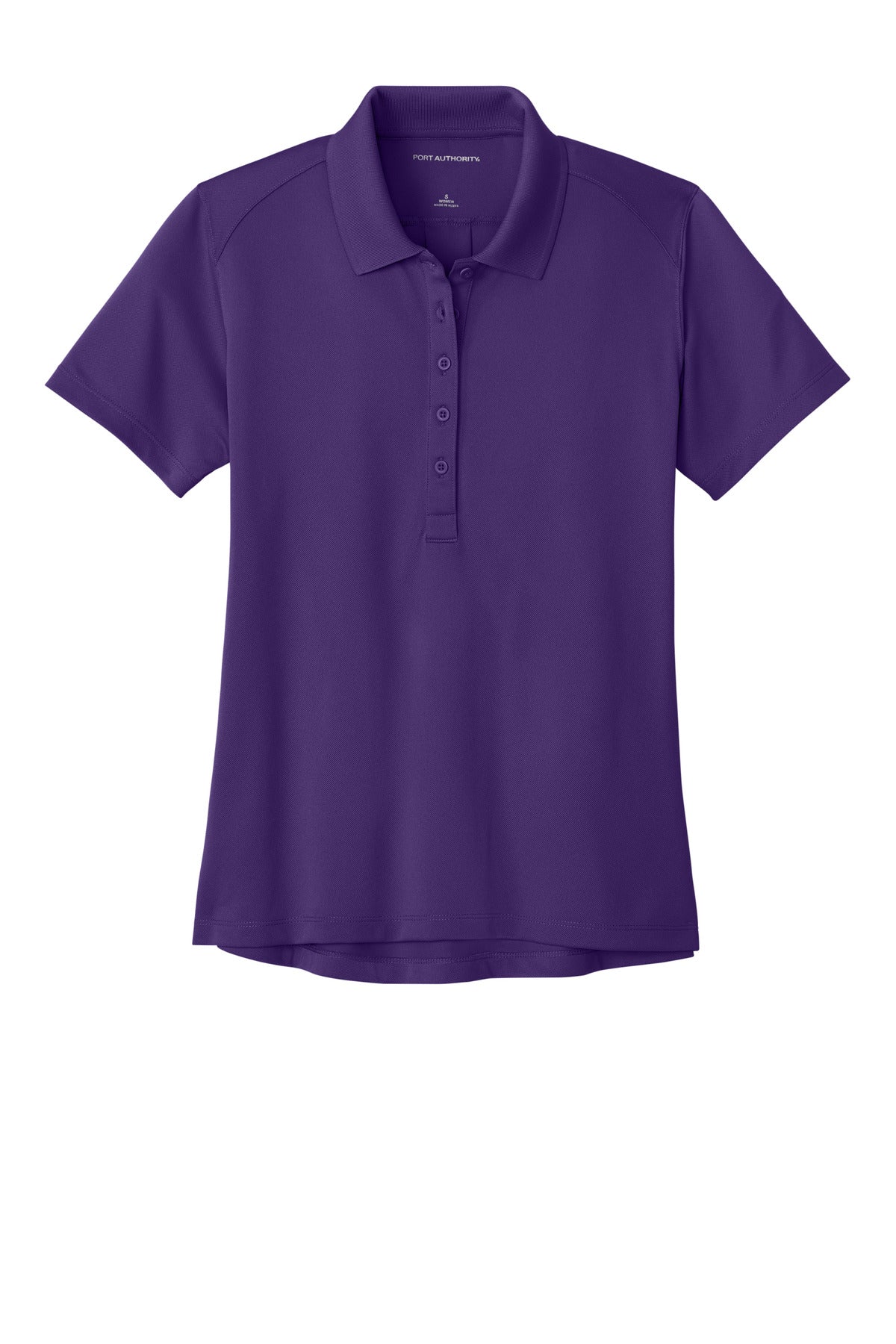 Front View of PrismPrpl Port Authority Women's Wearever Performance Pique Polo LK240