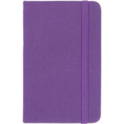 Front View of Purple 3.5" x 5.5" Recycled PET Pocket Bound Journal plain