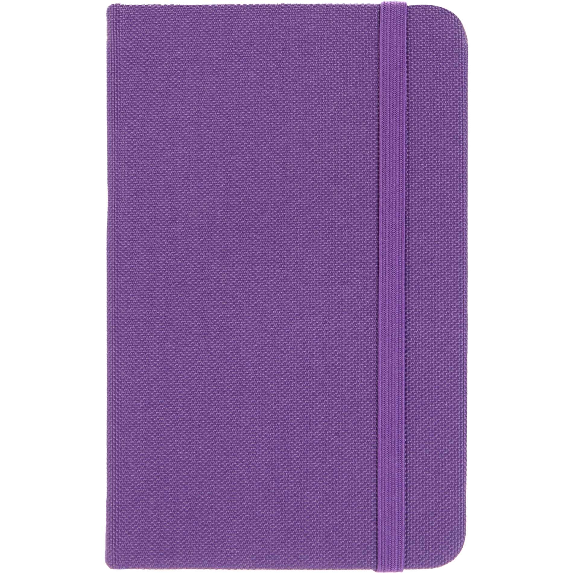 Front View of Purple 3.5" x 5.5" Recycled PET Pocket Bound Journal plain