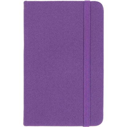 Front View of Purple 3.5" x 5.5" Recycled PET Pocket Bound Journal plain
