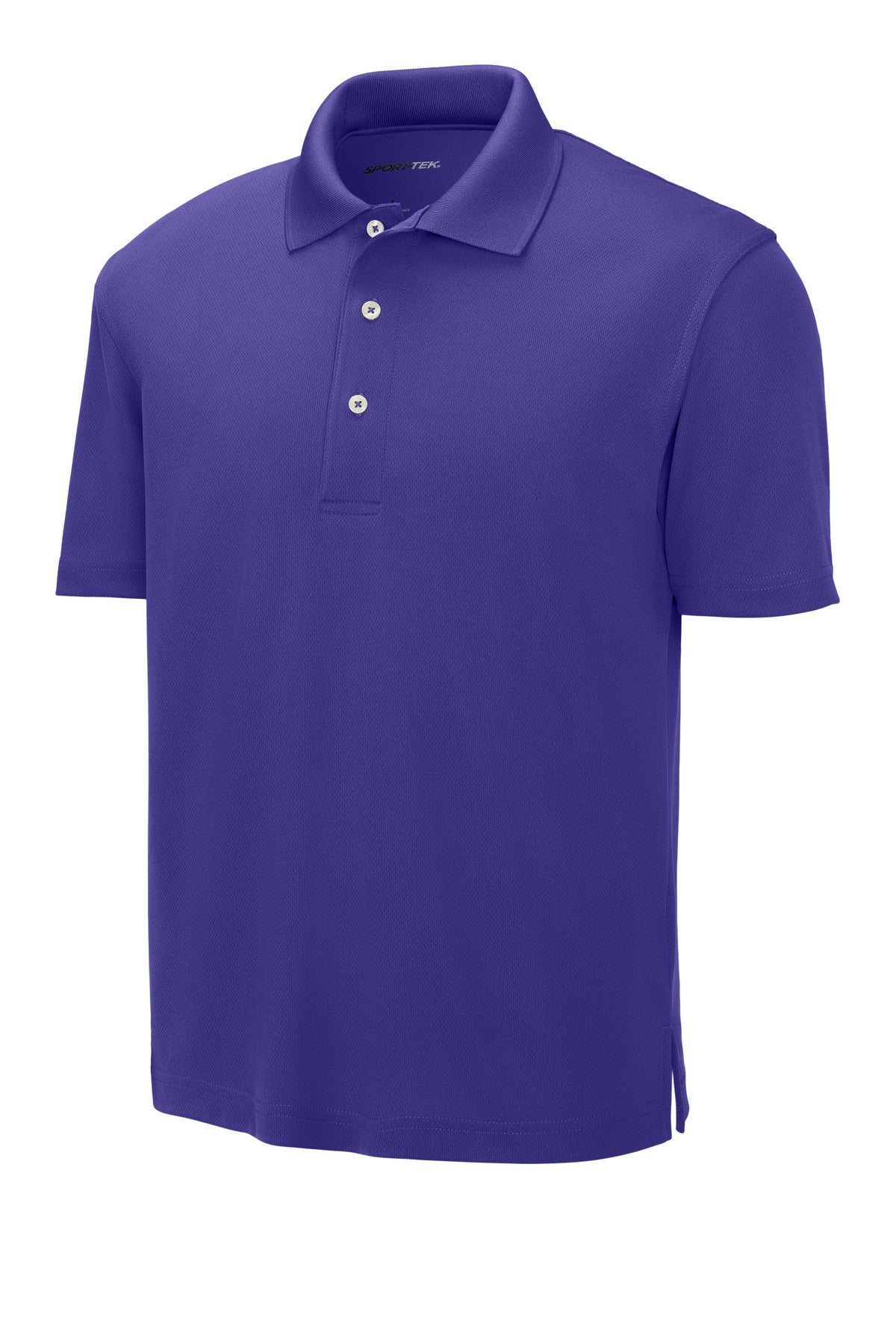 Front View of Purple Sport-Tek Dri-Mesh Polo. K469