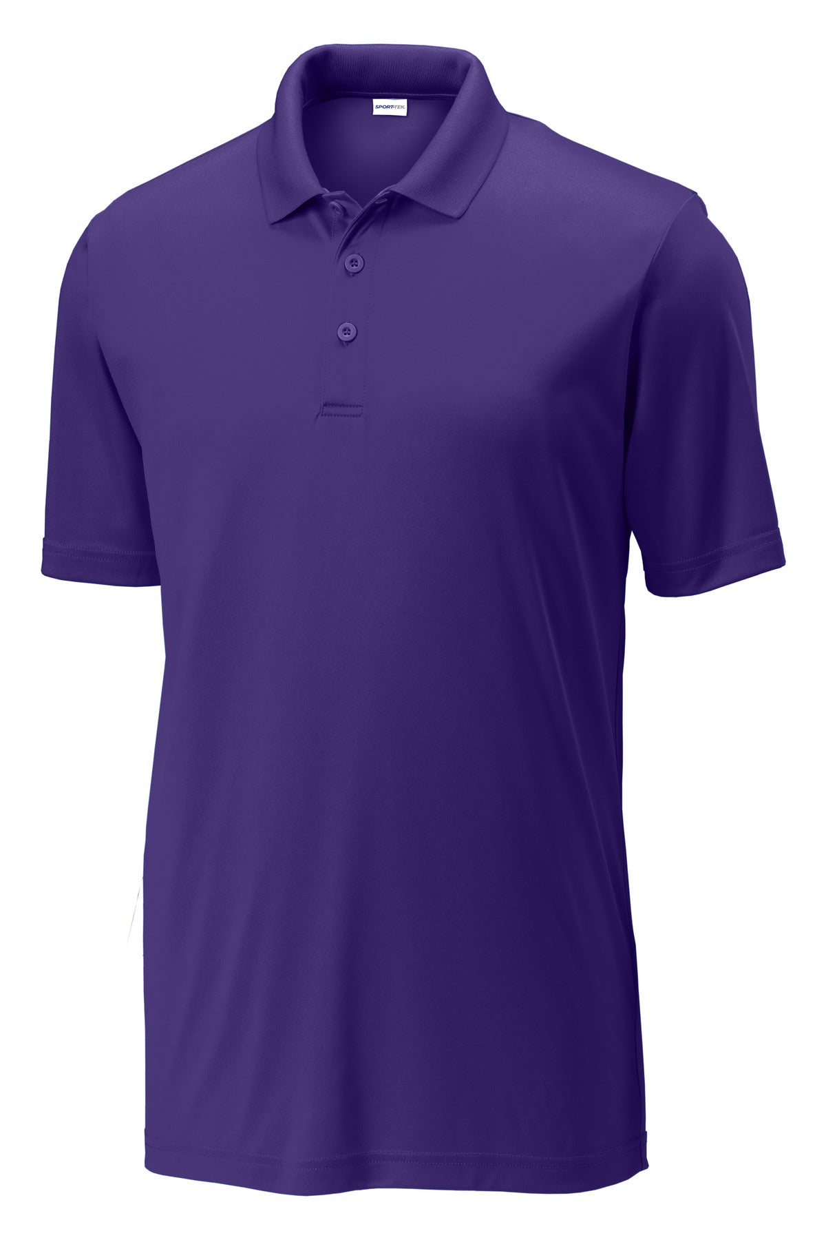 Front View of Purple Sport-Tek PosiCharge Competitor Polo. ST550