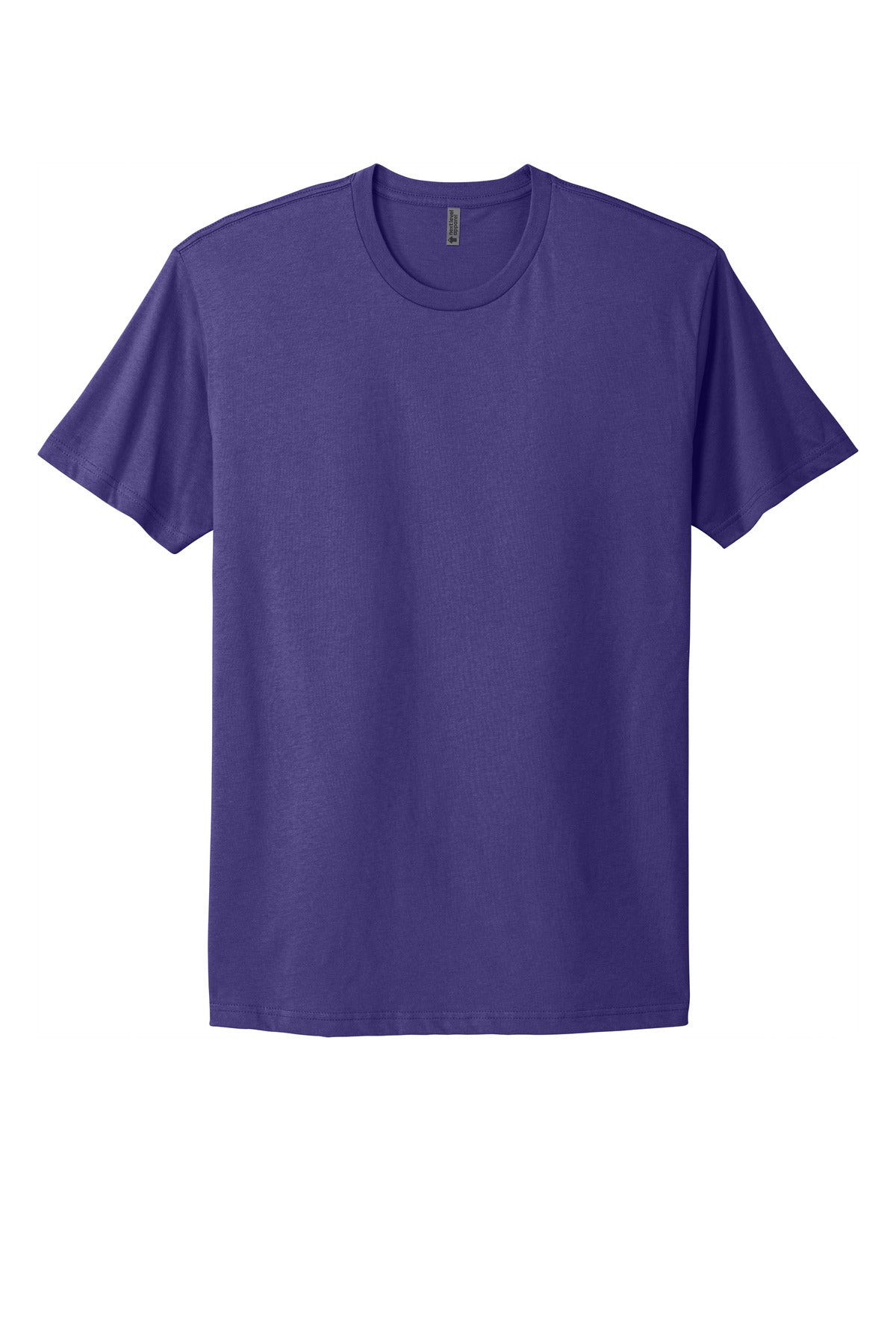 Front View of PurpleRush Next Level Apparel Adult Cotton Tee. NL3600