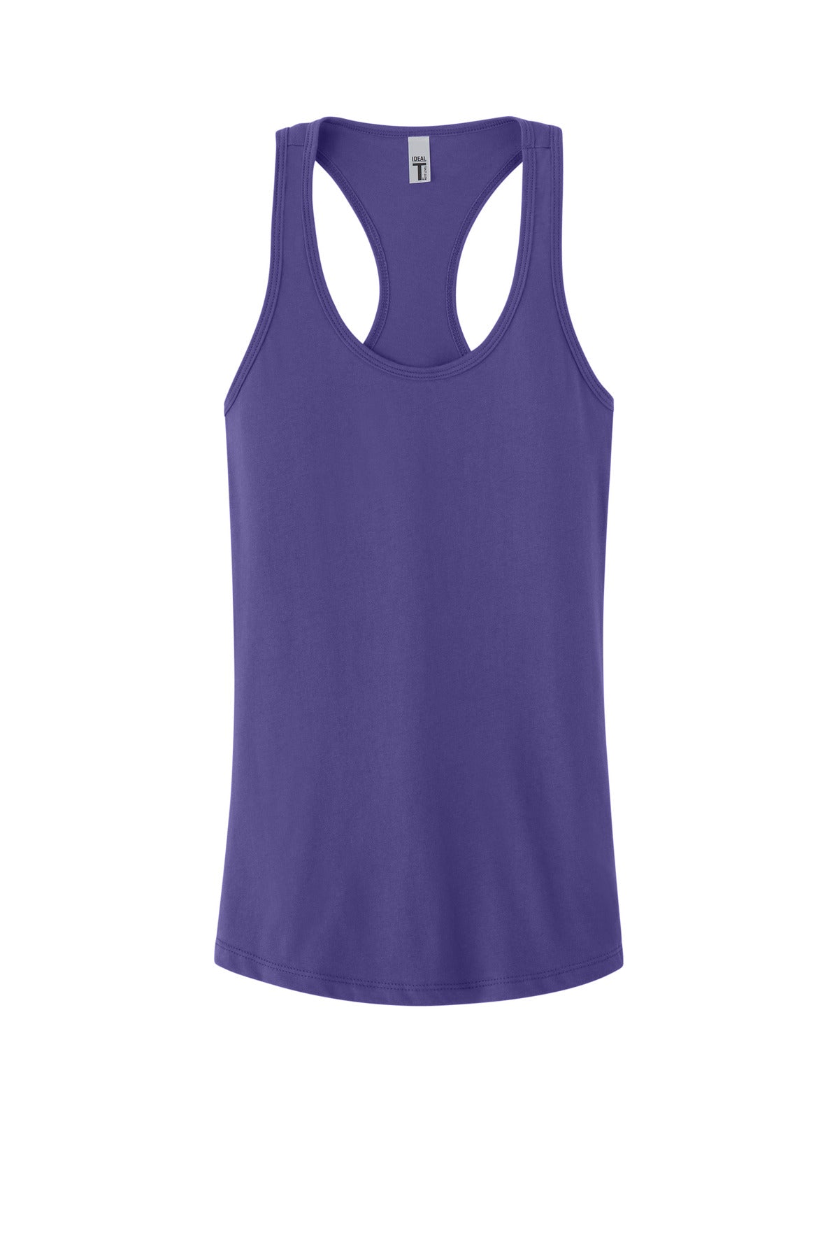 Front View of PurpleRush Next Level Apparel Women's Ideal Racerback Tank NL1533