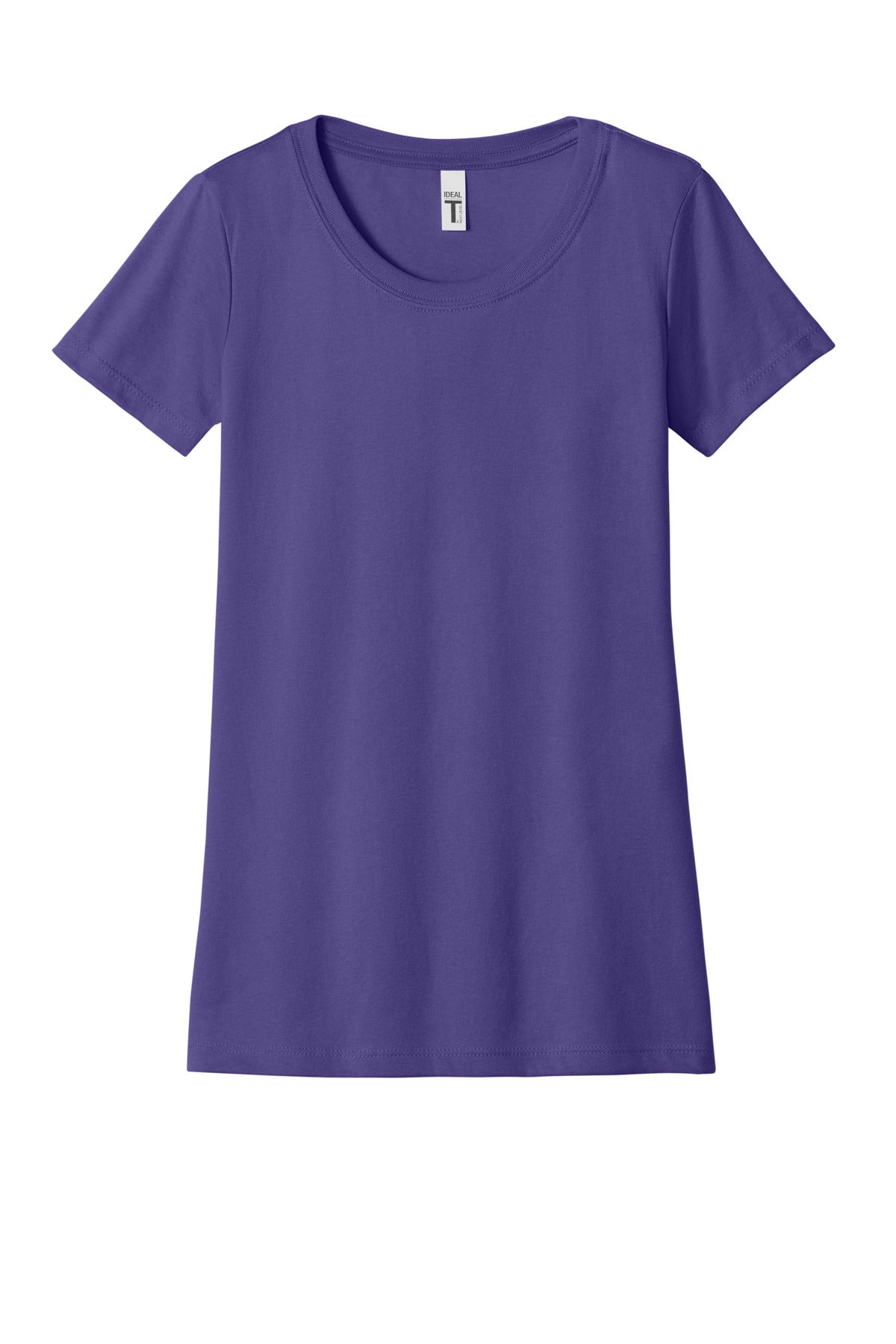 Front View of PurpleRush Next Level Apparel Women's Ideal Tee NL1510