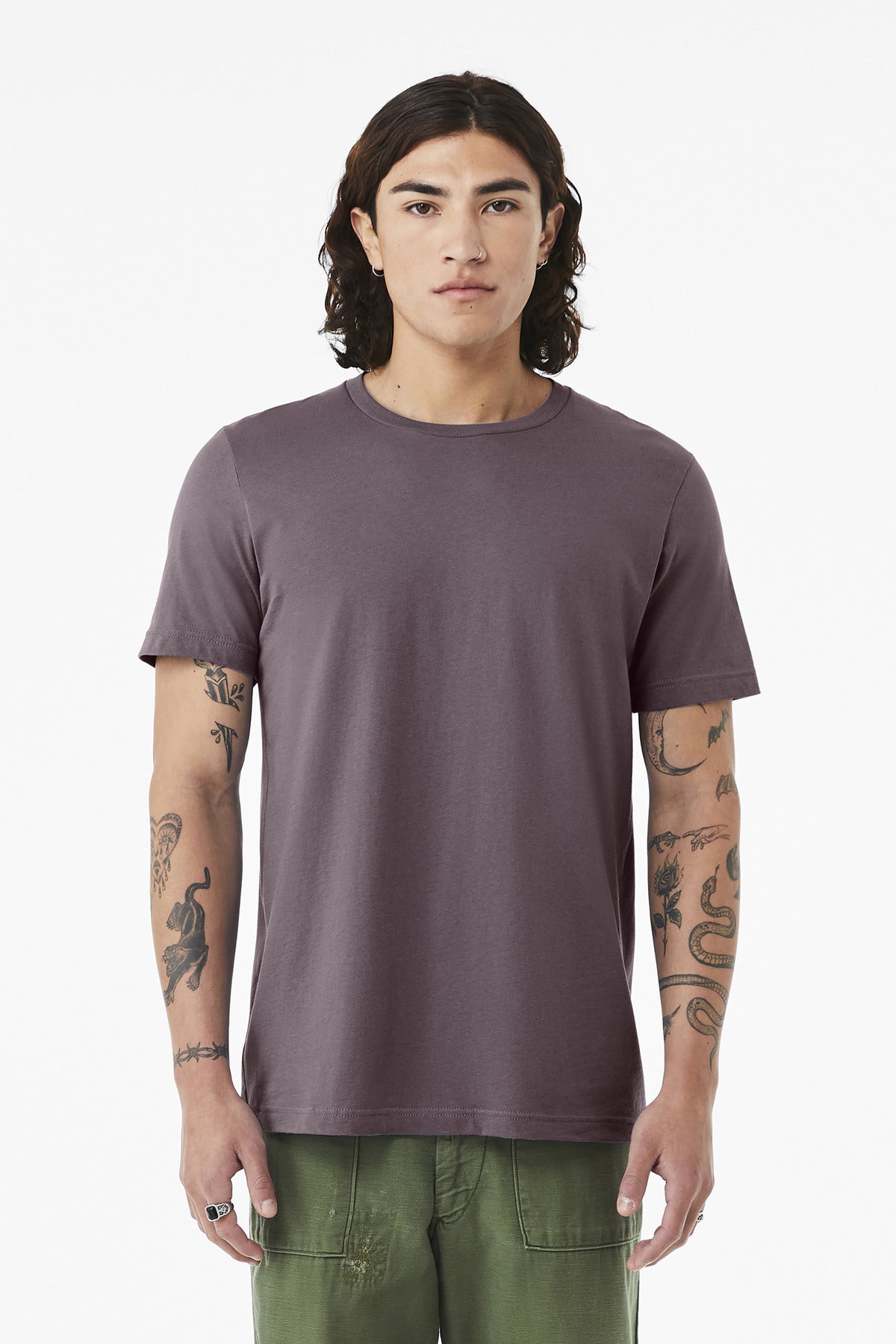 Front View of PurpleStrm BELLA+CANVAS Unisex Jersey Short Sleeve Tee. BC3001