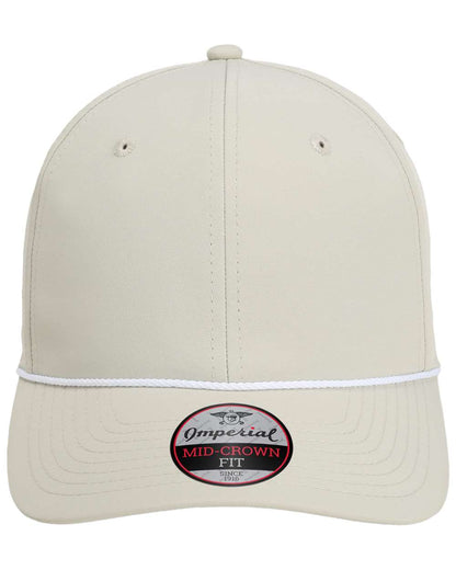 Front View of Putty/ White The Wingman Cap - 7054