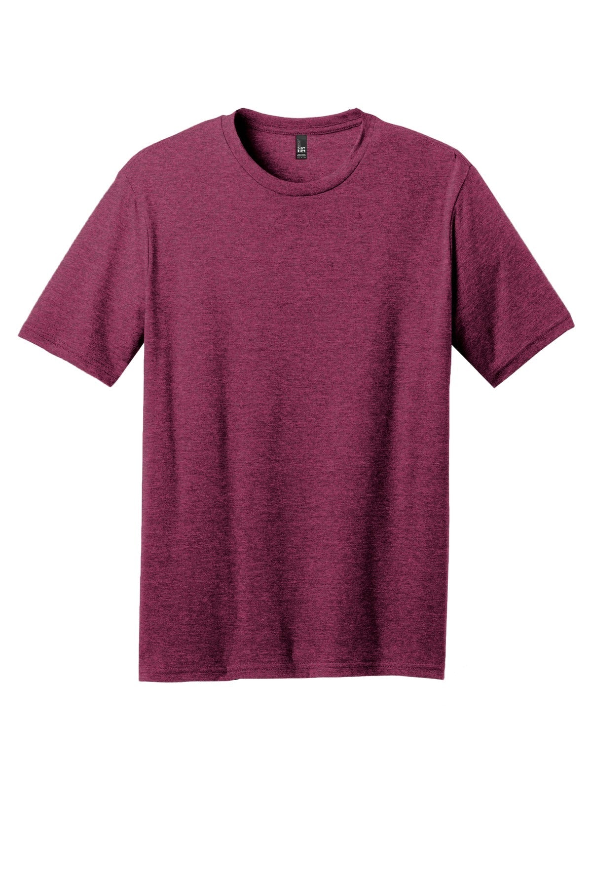 Front View of Raspberry Flck District Perfect Blend CVC Tee. DM108