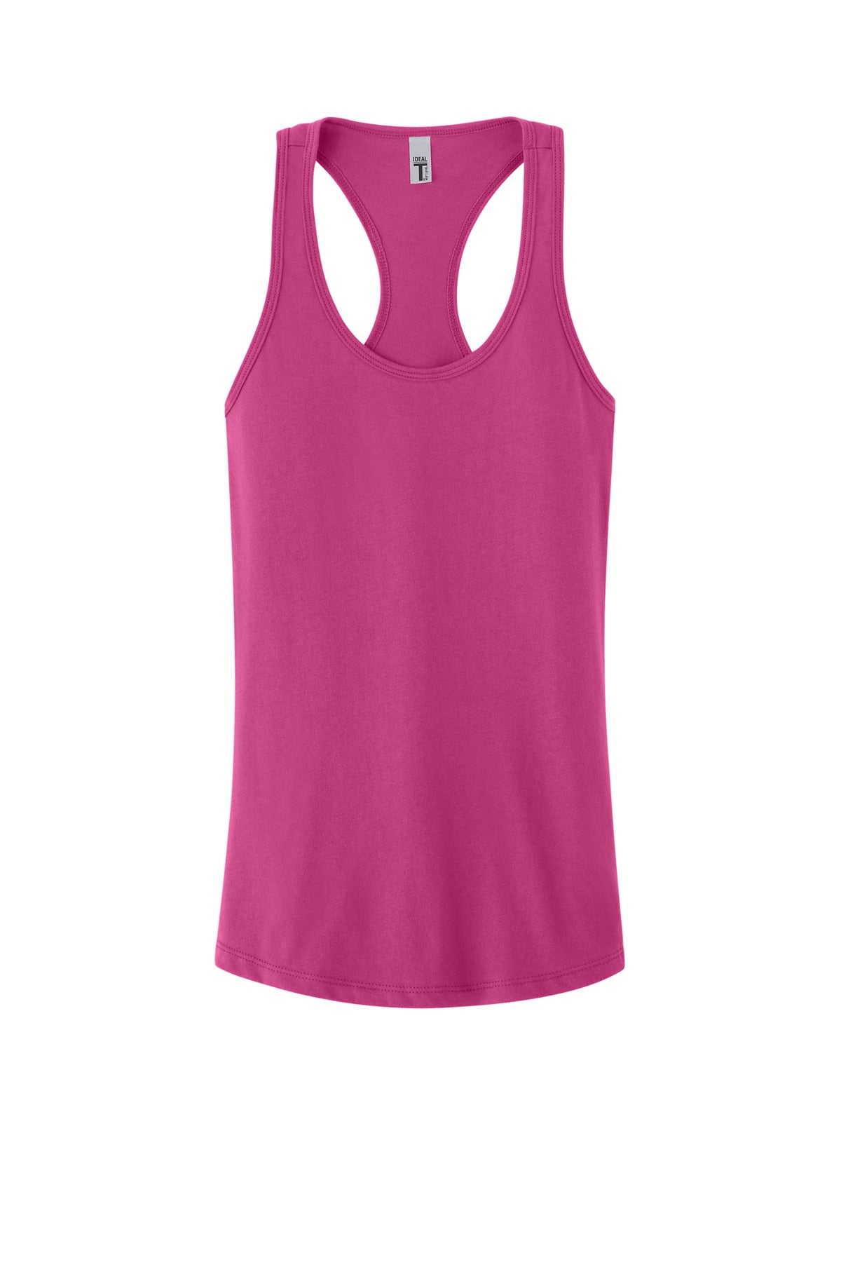 Front View of Raspberry Next Level Apparel Women's Ideal Racerback Tank NL1533