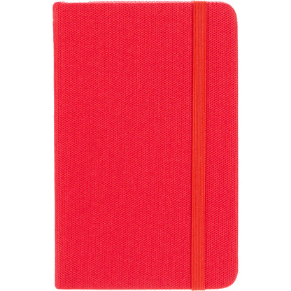 Front View of Red 3.5" x 5.5" Recycled PET Pocket Bound Journal plain
