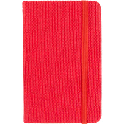 Front View of Red 3.5" x 5.5" Recycled PET Pocket Bound Journal plain