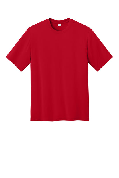 Front View of Red CornerStone Workwear Pro Short Sleeve Tee CS440