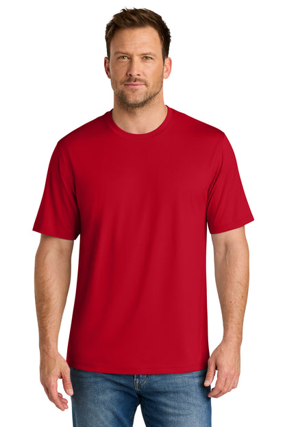Front View of Red CornerStone Workwear Pro Short Sleeve Tee CS440