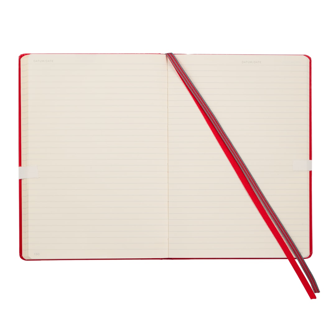 Front View of Red LEUCHTTURM1917 5.75" x 8.25" Hardcover Notebook