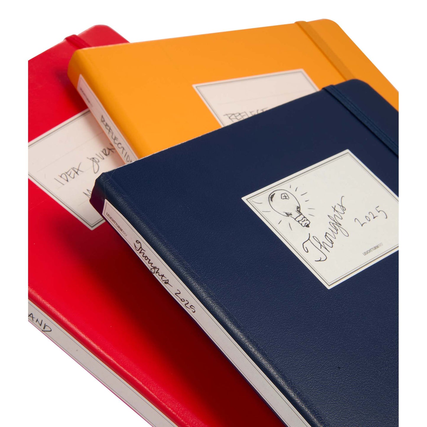Front View of Red LEUCHTTURM1917 5.75" x 8.25" Hardcover Notebook