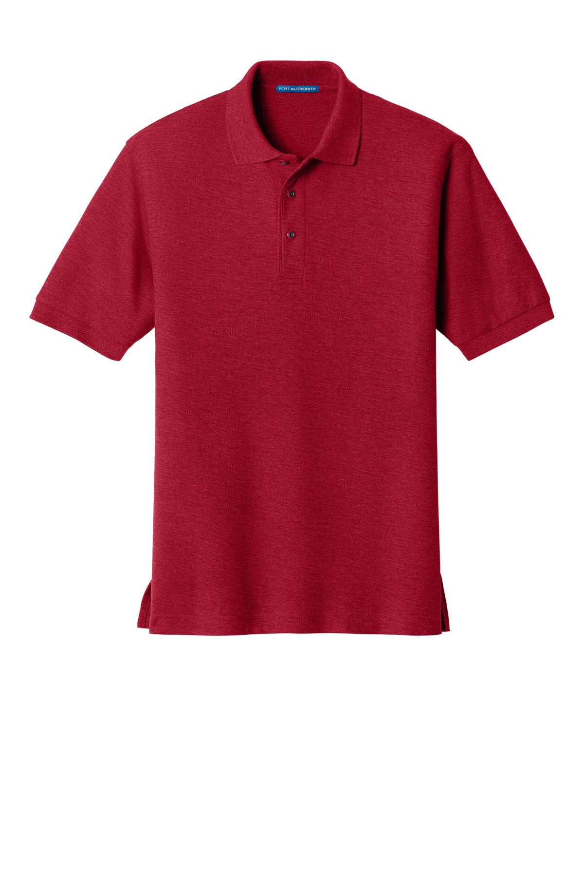 Front View of Red Port Authority Extended Size Silk Touch Polo K500ES