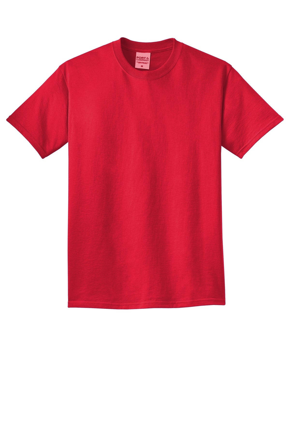Front View of Red Port & Co Beach Wash Garment-Dyed Tee. PC099