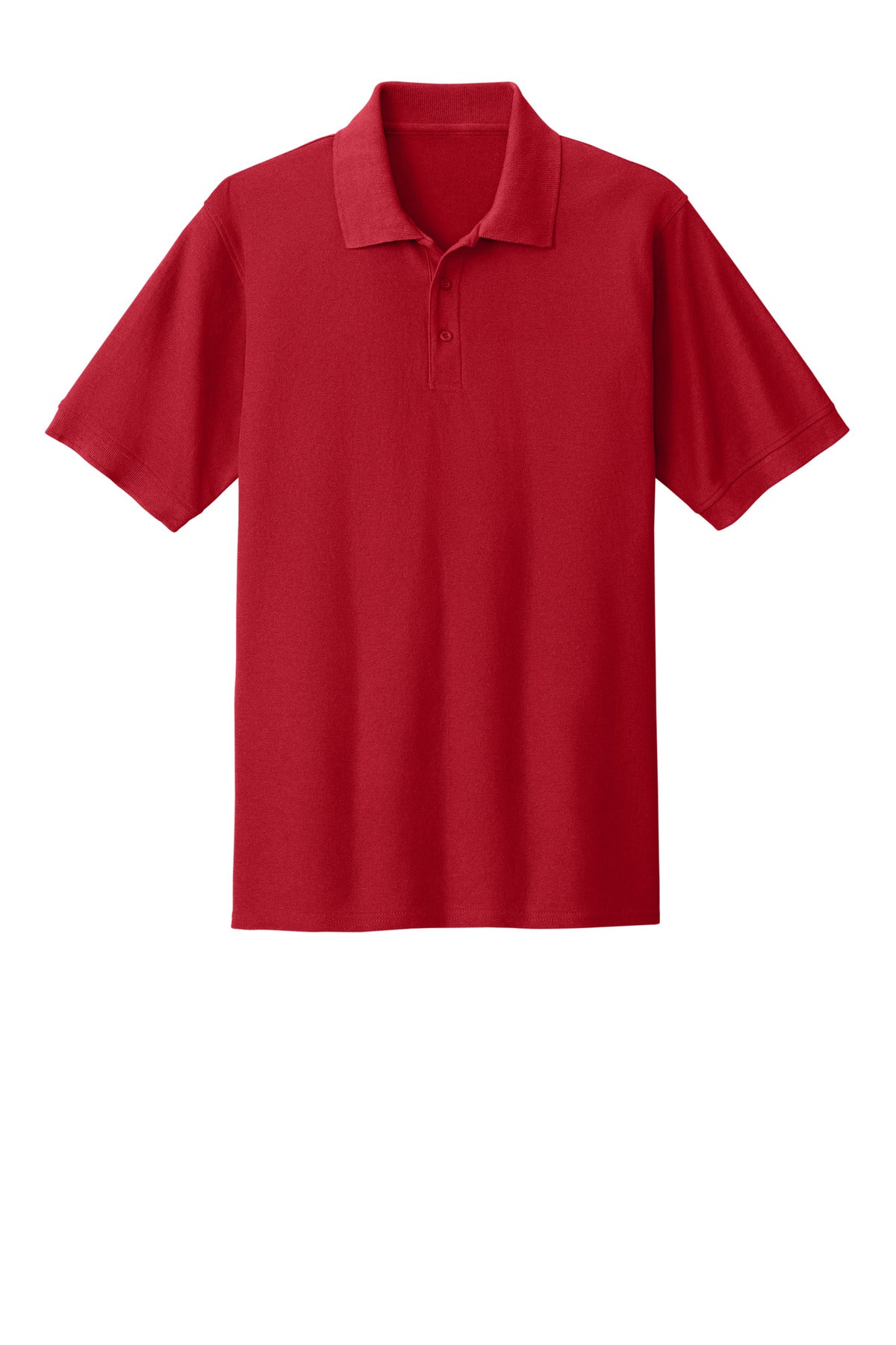 Front View of Red Port & Co Core Blend Pique Polo. KP155