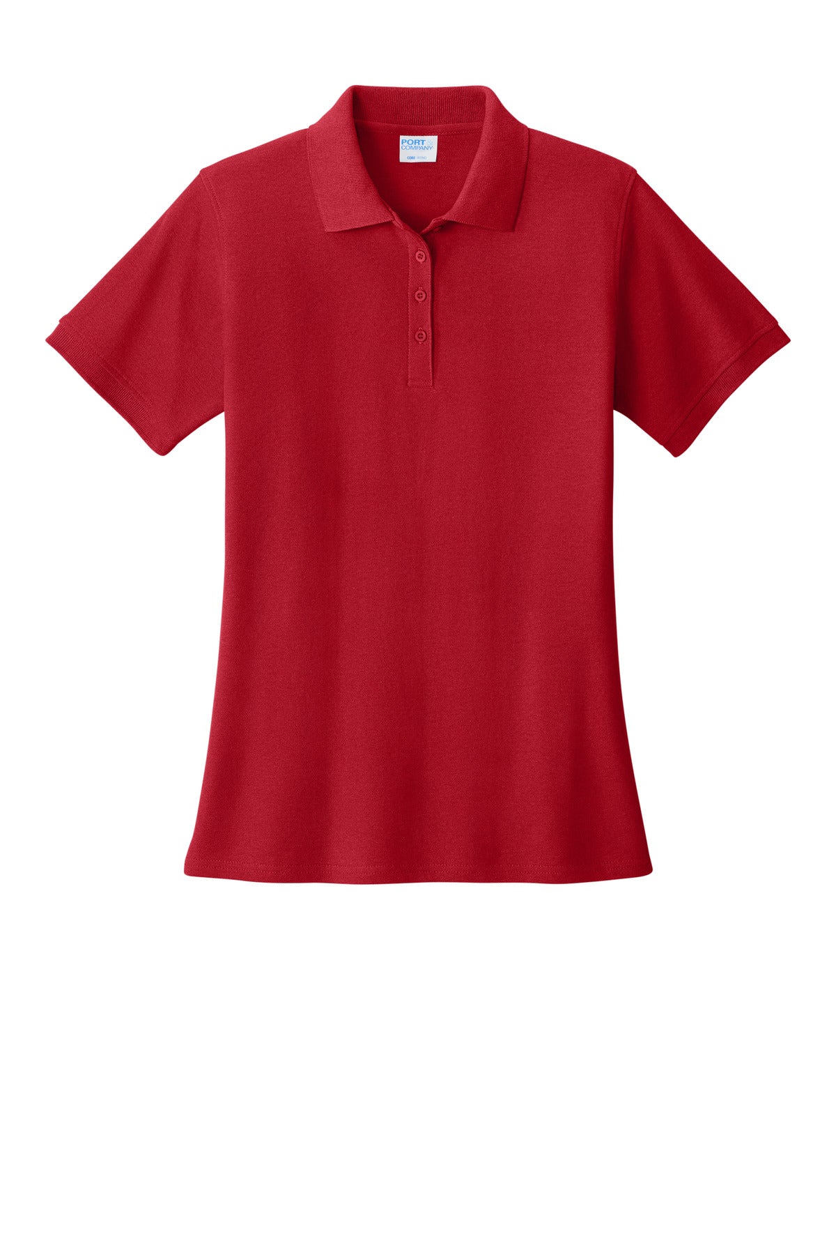 Front View of Red Port & Co Women's Core Blend Pique Polo. LKP155