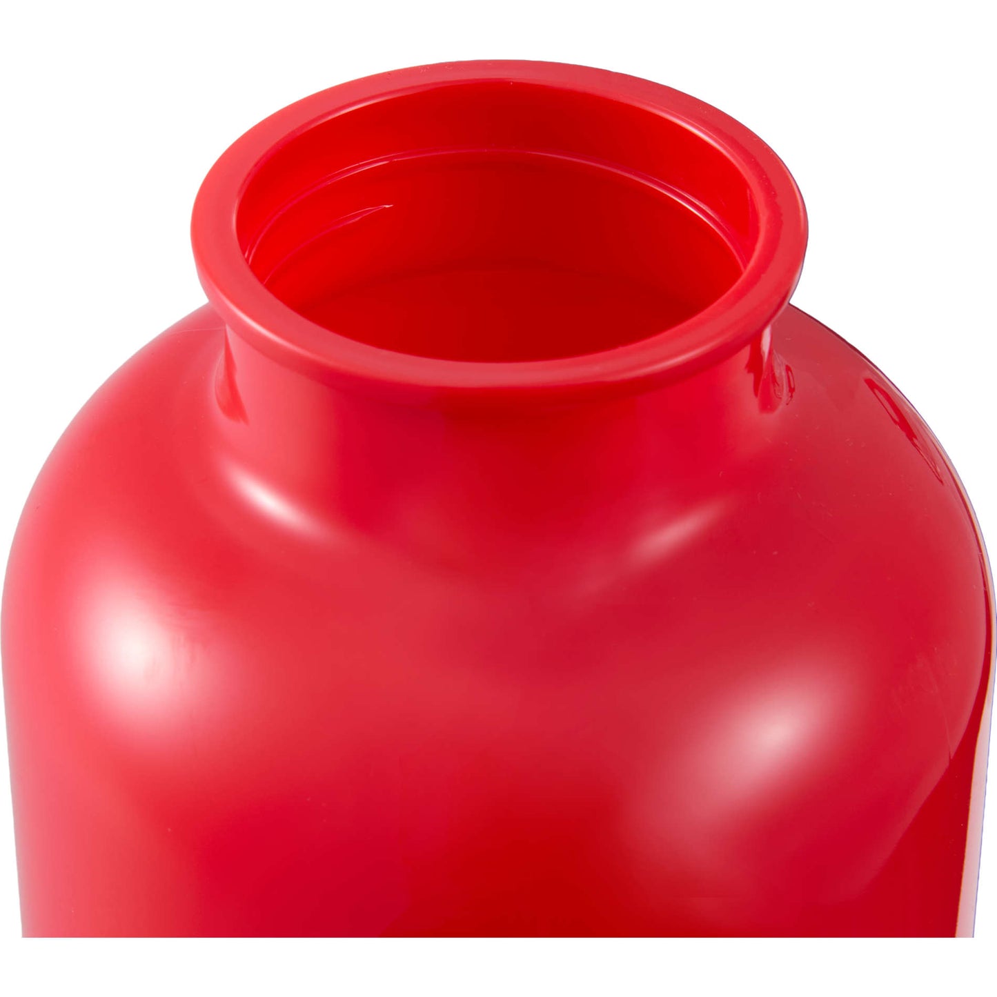 Front View of Red Race 25oz  Recycled Bottle with Carabiner