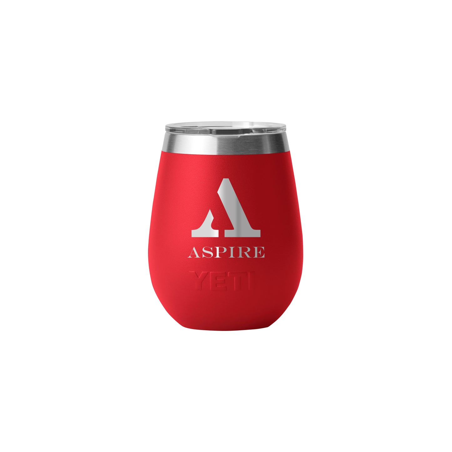Front View of Red-Rescue Rambler® 10 oz Wine Tumbler with MagSlider™ Lid