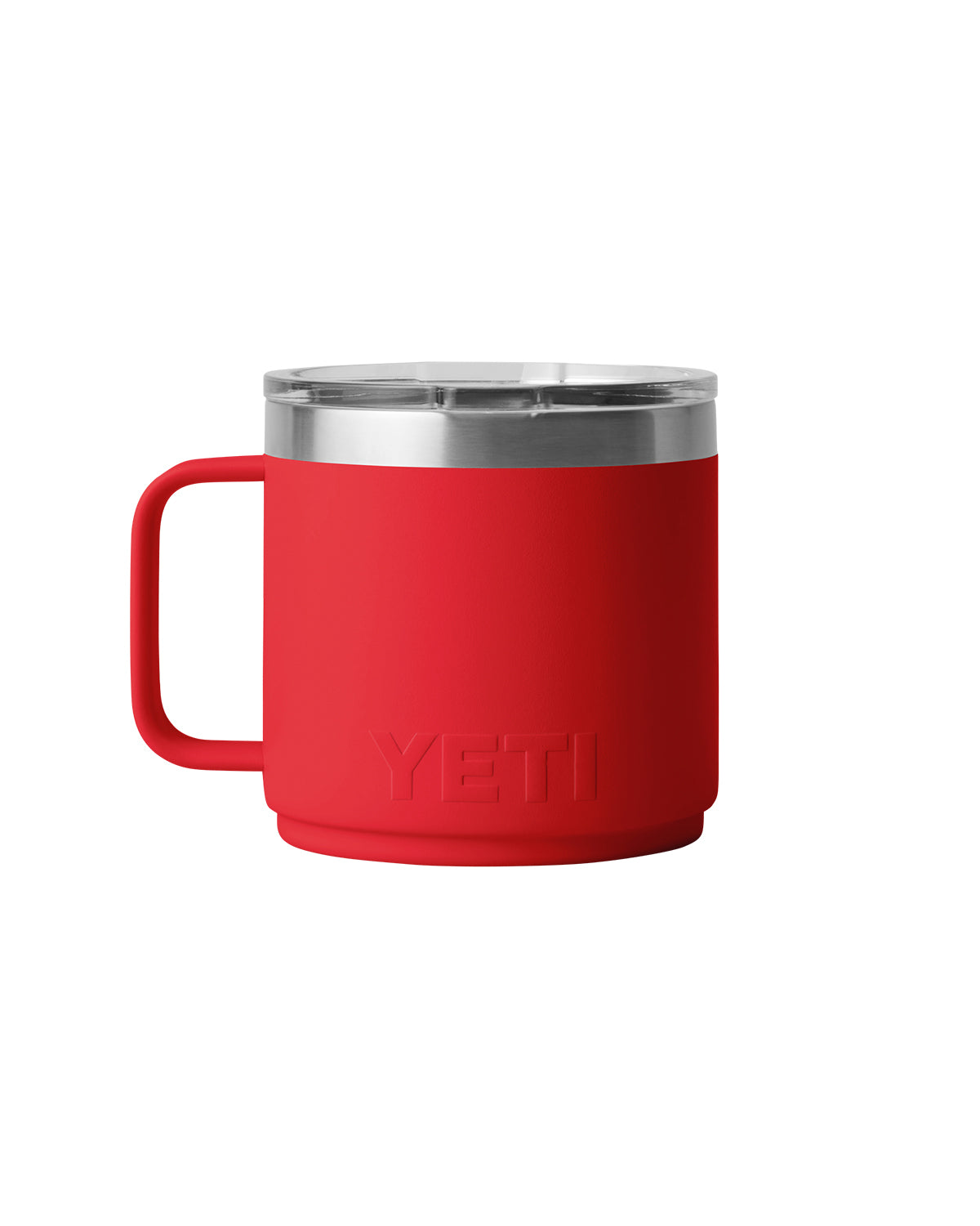 Front View of Red-Rescue Rambler® 14 oz Stackable Mug with DuraSip™ Ceramic Lining plain