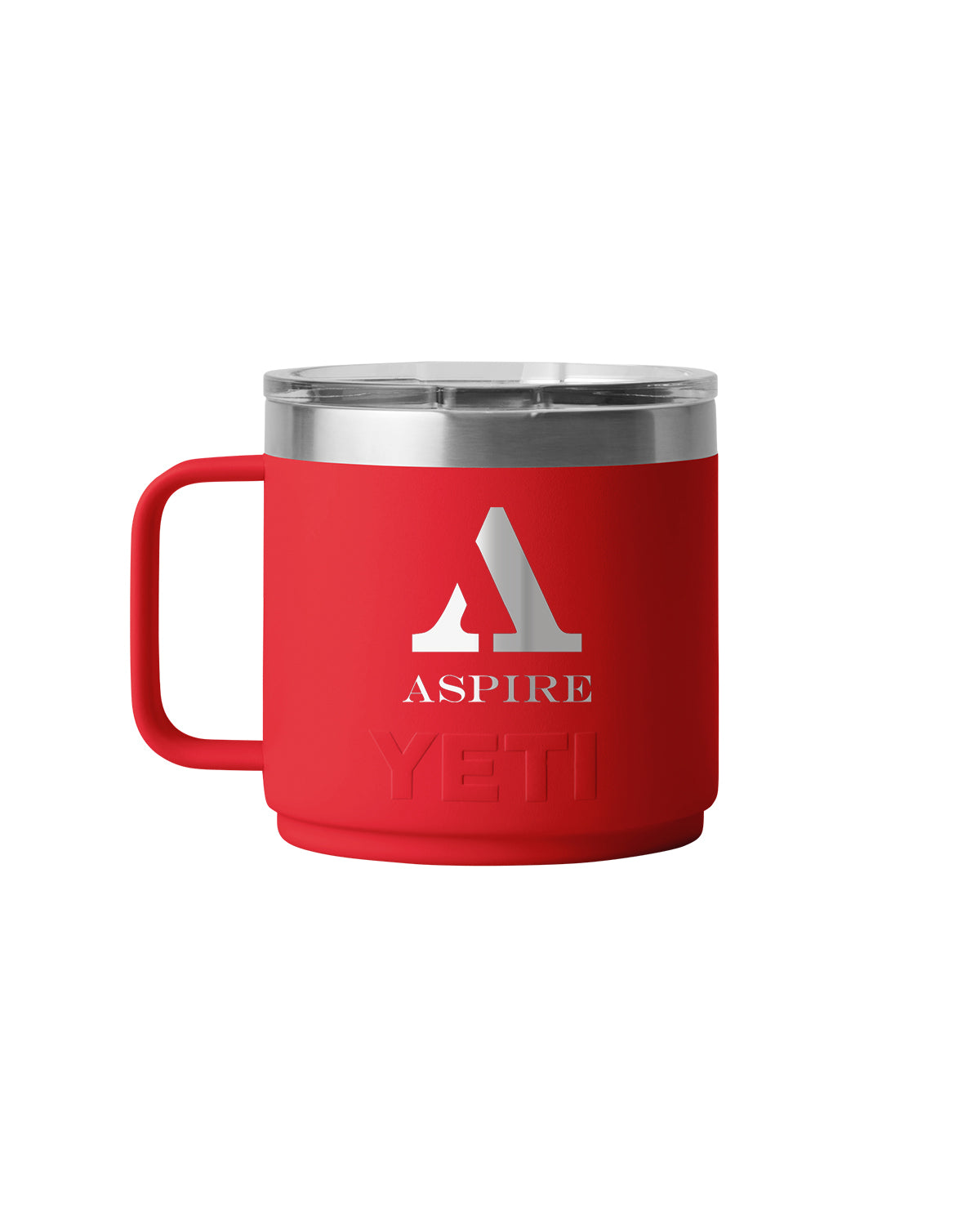 Front View of Red-Rescue Rambler® 14 oz Stackable Mug with DuraSip™ Ceramic Lining