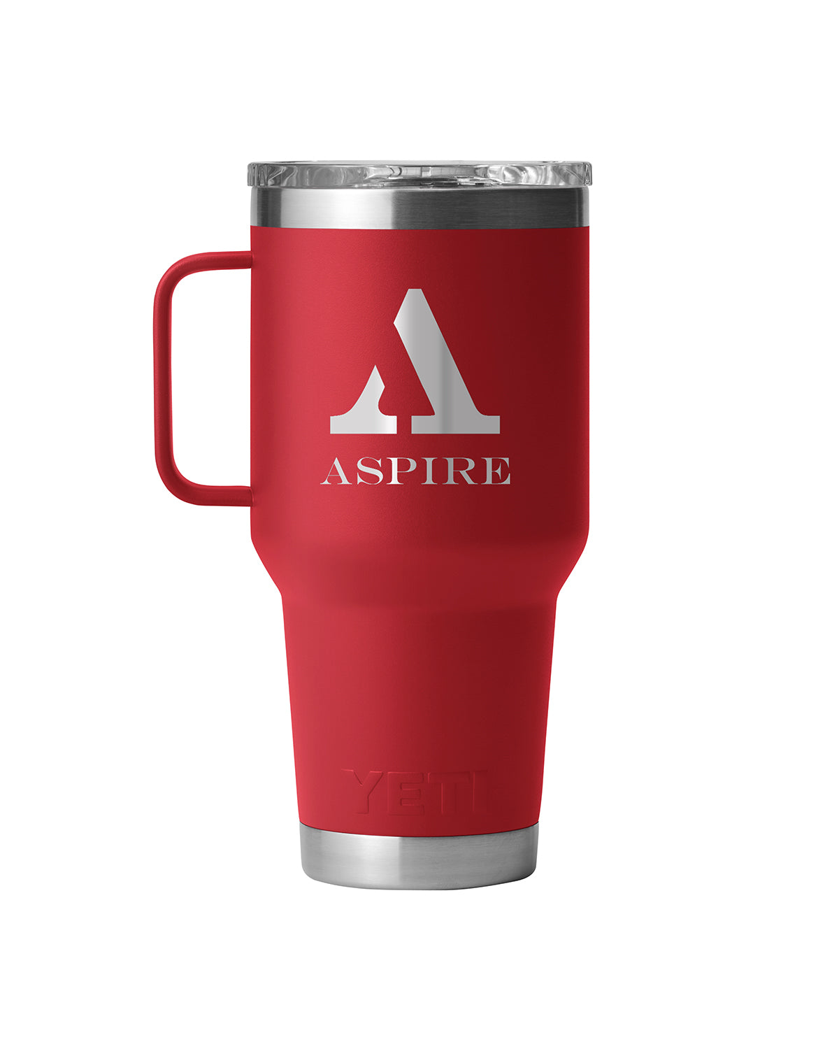 Front View of Red-Rescue Rambler® 30 oz Travel Mug with StrongHold™ Lid